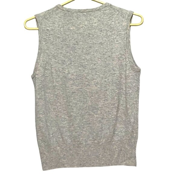 Vintage George Designs by Mark Eisen Womens Tank Top M Heathered Beaded Boho - Picture 3 of 5